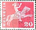 Stamps Switzerland -  Intercambio 0,20 usd 20 cent. 1960