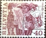 Stamps Switzerland -  Intercambio 0,20 usd 40 cent. 1977