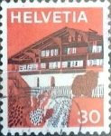 Stamps Switzerland -  Intercambio 0,20 usd 30 cent.  1973