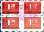 Stamps Argentina -  Intercambio 0,80 usd 4 x 1 p. 1972