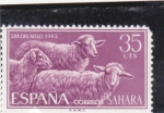 Stamps Spain -  Ganado lanar -SAHARA