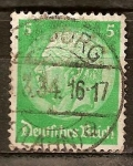 Stamps Germany -  Presidente von Hindenburg(Imperio alemán)
