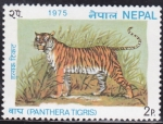 Stamps Asia - Nepal -  Tigre