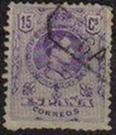 Sellos de Europa - Espaa -  ESPAÑA 1909 270 Sello Alfonso XIII 15c. Tipo Medallón Usado