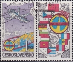 Stamps Czechoslovakia -  Cosmos