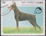 Sellos de America - Cuba -  Perro - Dobermann