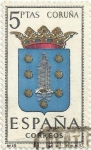 Sellos de Europa - Espa�a -  ESCUDOS DE CAPITALES DE PROVINCIA. II GRUPO. Nº15 A CORUÑA. EDIFIL 1483