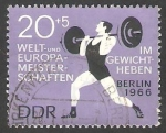 Stamps Germany -  906 - Campeonato de Europa y mundial de pesas y halterofilia, en Berlin