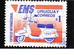 Stamps Uruguay -  servicio de correos EMS