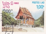 Stamps Laos -  templo Wat Dong Mieng