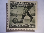 Sellos de America - Nicaragua -  X Serie Mundial de Base-Ball Amateur 1948 - Moderno Estadio Nacional-Foot-Ball