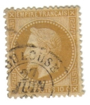 Stamps France -  Napoleón III (1863-70)