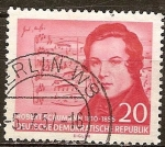 Sellos de Europa - Alemania -  Cent de la muerte de Robert Schumann (compositor) 1810-1856 (DDR)