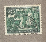 Stamps Portugal -  Toma de Lisboa a los moros