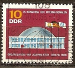 Stamps Germany -   VI. Congreso de la Organización Internacional de Periodistas - Berlín 1966 DDR.