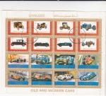 Stamps United Arab Emirates -  coches de época y coches de competición