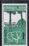 Stamps Chad -  logo elefante