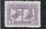 Stamps China -  mapas