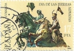 Stamps Spain -  DIA DE LAS FUERZAS ARMADAS. MONUMENTO AL RGTO CAZADORES DE ALCÁNTARA. EDIFIL 2758