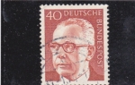 Stamps Germany -  presidente Heineman