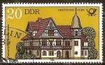 Stamps Germany -  Oficina de Correos, Bad Liebenstein (DDR).