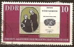 Stamps Germany -  275a de la Academia de Ciencias de la RDA, los Hermanos Grimm.