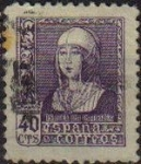 Stamps Spain -  ESPAÑA 1938 858 Sello º Isabel la Católica 40c