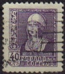 Stamps Spain -  ESPAÑA 1938 858 Sello º Isabel la Católica 40c