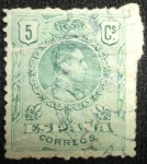 Stamps Spain -  King Alfonso XIII