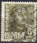 Sellos de Europa - Espaa -  ESPAÑA 1948 1020 Sello General Franco 5c Usado Stamps