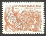 Sellos de America - Nicaragua -  1305 - Reforma agraria, maiz