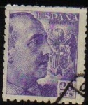 Stamps Spain -  ESPAÑA 1949 1047 Sello General Franco 20c Usado