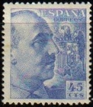 Stamps Spain -  ESPAÑA 1949 1052 Sello Nuevo General Franco 45c