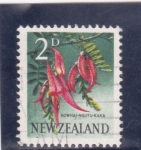 Stamps New Zealand -  flores-