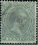 Stamps : Europe : Spain :  Alfonso XIII Tipo pelón