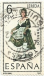 Sellos de Europa - Espa�a -  TRAJES TÍPICOS REGIONALES. GRUPO III. Nº 28. LLEIDA. EDIFIL 1901