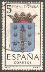 Stamps Spain -  1483 - Escudo de la provincia de Coruña