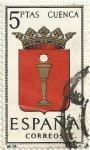 Sellos de Europa - Espa�a -  ESCUDOS DE CAPITAL DE PROVINCIA. GRUPO II. Nº 16. CUENCA. EDIFIL 1484