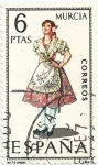 Stamps Spain -  TRAJES TÍPICOS REGIONALES. GRUPO III. Nº 33. MURCIA. EDIFIL 1906