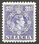 Stamps Saint Lucia -  126 - George VI