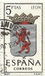 Sellos de Europa - Espa�a -  ESCUDOS DE CAPITAL DE PROVINCIA. GRUPO III. Nº 27. LEÓN. EDIFIL 1553