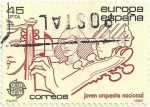 Stamps Spain -  SERIE EUROPA-CEPT. AÑO EUROPEO DE LA MUSICA. JOVEN ORQUESTA NACIONAL. EDIFIL 2789