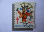 Sellos del Mundo : America : Venezuela : Diablo de Yare - Felices Pascuas 1960.(Sociedad Antituberculosis)