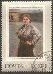 Stamps Russia -  3768 - Pintura de Kasatkine, mujer minera