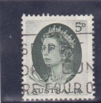 Stamps Australia -  Isabel II