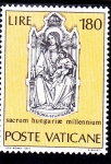 Stamps Vatican City -  sacrum hungarise millenium