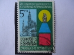 Stamps Spain -  ED:2543 - VIII Congreso Mariológico y XV Mariano Internacionales-Zaragoza.