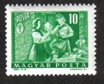 Stamps Hungary -  Chica Pionera y Mujer Cartero