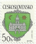 Sellos del Mundo : Europa : Checoslovaquia : ESCUDOS DE CIUDADES CHECOSLOVACAS. ESCUDO DE BYTCA. YVERT CS 2844