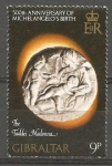 Stamps Gibraltar -  ESCULTURA  DE  MIGUEL  ANGEL.  TADDEI  MADONA.  